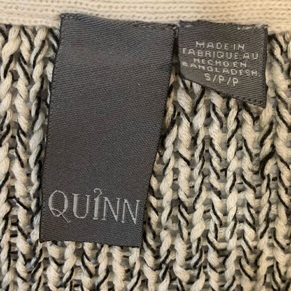 $5 add on item,Quinn Heather Grey Front Zip detail Knit sweater - Picture 11 of 12